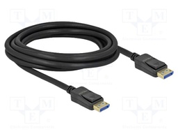 Cable; DisplayPort plug,both sides; DisplayPort 2.0; Len: 3m
