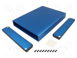 Enclosure: with panel; 1455; X: 165mm; Y: 220mm; Z: 30mm; aluminium