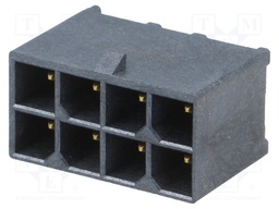 Socket; wire-board; male; Mega-Fit; 5.7mm; PIN: 8; Layout: 2x4; 23A