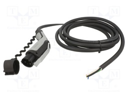 Cable: eMobility; 250V; 8kW; wires,Type 1; IP44; 5m; 32A; -30÷50°C