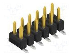 Connector: pin strips; pin header; male; PIN: 12; 2.54mm; SMT; 2x6