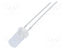 LED; 5mm; green; 750÷1120mcd; 120°; Front: flat; Pitch: 2.54mm