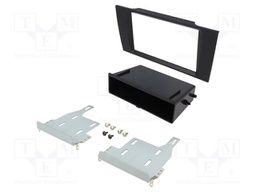 Radio mounting frame; Audi; 2 DIN; black