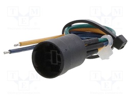 Contact block; Leads: cables; 140mm; PVP; Body dim: Ø14x17.1mm