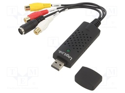 Grabber Audio/Video; mini din 4 pin socket,RCA,USB A plug