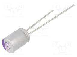 Capacitor: polymer; 100uF; 16VDC; ESR: 10mΩ; SEPC; SMD; ±20%