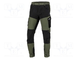 Dungarees; Size: XXXL; green-black; STRETCH; 240g/m2