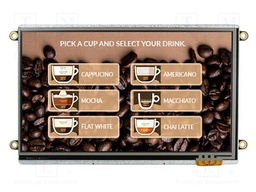 Display: TFT; 800x480; Illumin: LED; Window dimensions: 157x88.5mm