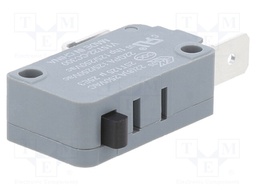 Microswitch SNAP ACTION; without lever; SPST-NC; 22A/250VAC