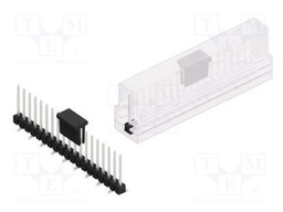 Connector: pin strips; pin header; male; PIN: 19; 2.54mm; SMT; 1x19