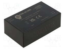 Converter: AC/DC; 60W; 85÷305VAC; Usup: 100÷430VDC; Uout: 24VDC