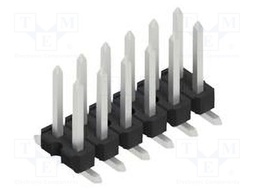 Connector: pin strips; pin header; male; PIN: 12; 2.54mm; SMT; 2x6