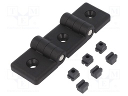 Hinge; Width: 119mm; technopolymer (PA); black; H: 36mm
