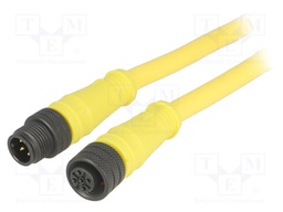 Cable: for sensors/automation; PIN: 5; M12-M12; 9m; plug; plug; IP67