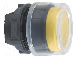 Switch: push-button; Stabl.pos: 1; 22mm; yellow; Illumin: none; IP66