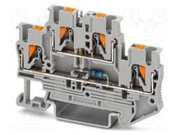 Splice terminal: rail; PT; PA; terminals: 4; W: 5.2mm; H: 68mm
