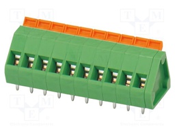 PCB terminal block, rated current: 16 A, rated voltage (III/