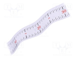 Ruler; L: 1.2m; self-adhesive; measure; glued