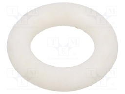 O-ring gasket; silicone; Thk: 2.5mm; Øint: 7mm; white; -60÷160°C