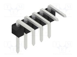 Connector: pin strips; pin header; male; PIN: 5; 2.54mm; THT; 1x5