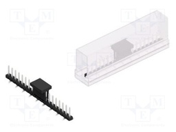 Connector: pin strips; pin header; male; PIN: 19; 2mm; SMT; 1x19
