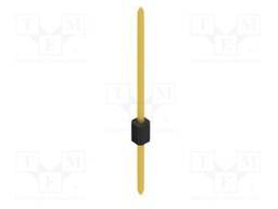Connector: pin strips; pin header; male; PIN: 1; 1.27mm; THT; 1x1