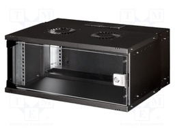 Enclosure: rack cabinet; Standard: 19"; SOHO PRO; 4U; black