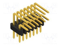 Connector: pin strips; pin header; male; PIN: 14; 1.27mm; THT; 2x7