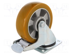 Transport wheel; Ø: 160mm; W: 50mm; H: 193mm; torsional with lock