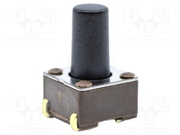 Microswitch TACT; SPST-NO; Pos: 2; 0.05A/12VDC; SMT; none; 1.6N
