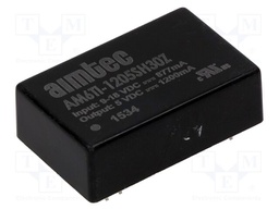 Converter: DC/DC; 6W; Uin: 9÷18VDC; Uout: 5VDC; Iout: 1.2A; DIP24