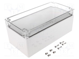 Enclosure: multipurpose; X: 124mm; Y: 244mm; Z: 102mm; EURONORD; grey