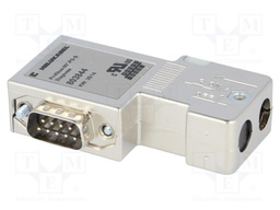 D-Sub; PIN: 9; solid wire,strand; angled 90°; screw terminal