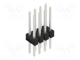 Connector: pin strips; pin header; male; PIN: 8; 2.54mm; THT; 2x4
