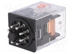 Relay: electromagnetic; DPDT; Ucoil: 110VAC; 10A/250VAC; 10A/30VDC