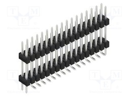 Connector: pin strips; pin header; male; PIN: 34; 2.54mm; SMT; 2x17