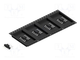 Connector: pin strips; pin header; male; PIN: 5; 2.54mm; SMT; 1x5