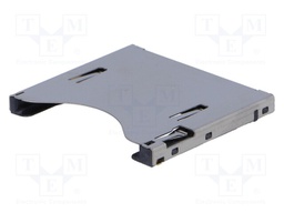 Connector: for cards; SD; push-push; SMT; gold-plated