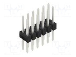 Connector: pin strips; pin header; male; PIN: 12; 2.54mm; THT; 2x6