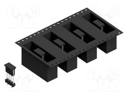 Connector: pin strips; pin header; male; PIN: 4; 2.54mm; SMT; 1x4