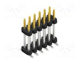 Connector: pin strips; pin header; male; PIN: 12; 2mm; SMT; 2x6; 100V