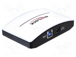 Hub USB; DC socket,USB A socket x4,USB B socket; USB 3.0; PnP