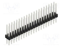 Connector: pin strips; pin header; male; PIN: 40; 2.54mm; THT; 2x20