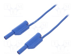 Test lead; PVC; 2m; blue; 16A; Cond.cross sec: 1mm2