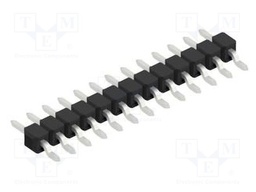 Connector: pin strips; pin header; male; PIN: 13; 2.54mm; SMT; 1x13