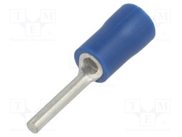 Wire pin terminal; Ø: 1.9mm; 1.5÷2.5mm2; crimped; for cable; blue