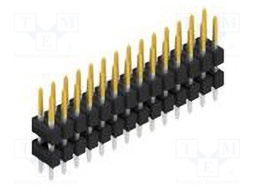 Connector: pin strips; pin header; male; PIN: 28; 2.54mm; THT; 2x14