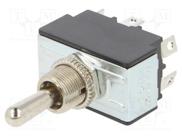 Switch: toggle; Pos: 3; DPDT; ON-OFF-ON; 21A/14VDC; 50mΩ; 17N; TB/TB1