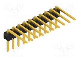 Connector: pin strips; pin header; male; PIN: 10; 2.54mm; THT; 1x10