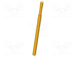 Test needle; Operational spring compression: 4mm; 8A; Ø: 1.5mm